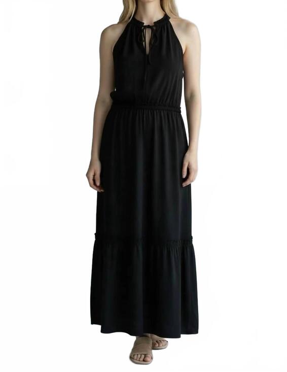 DEX Dresses & Skirts - NEW DEX soft tiered midi dress in black